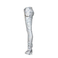 Guapi Steel Blue Prism Men's Stacked Jeans - SIZE Boutique