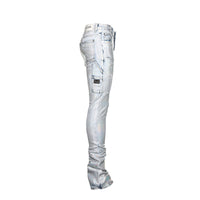 Guapi Steel Blue Prism Men's Stacked Jeans - SIZE Boutique