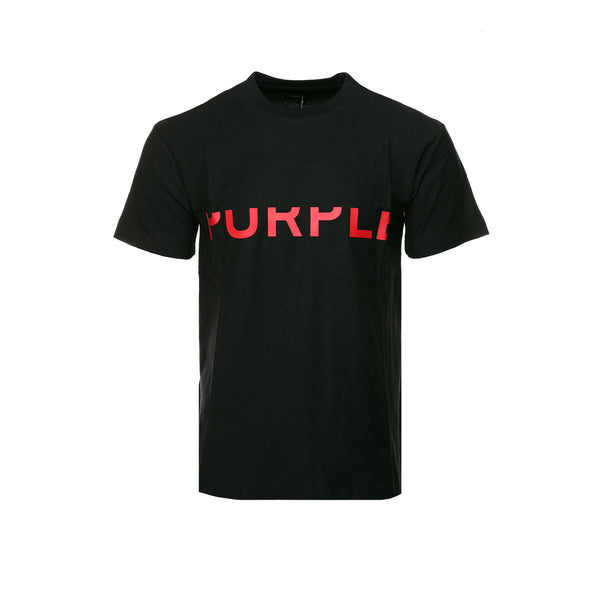 Purple Brand Textured Jersey Cut Off Black Beauty SS Men's Tee - SIZE Boutique