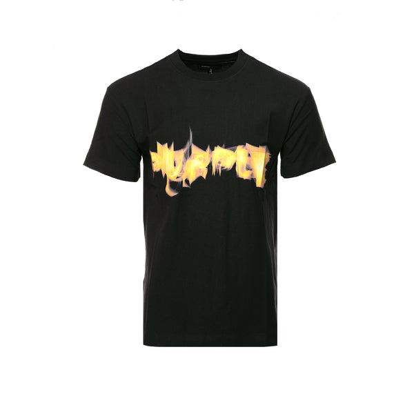 Purple Brand Textured Jersey Inferno Black Beauty Men's Tee - SIZE Boutique