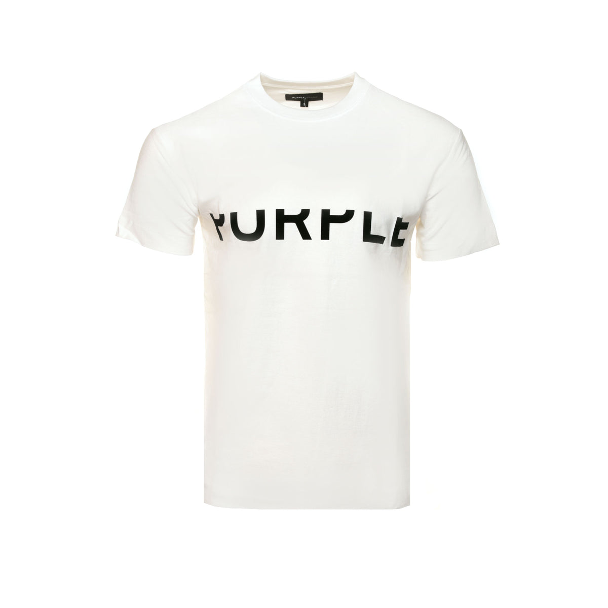 Purple Brand Textured Jersey White Cutoff Men's SS Tee - SIZE Boutique