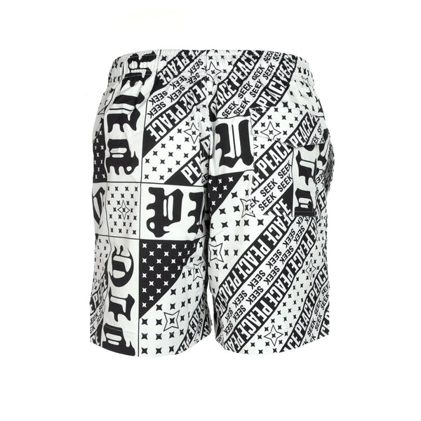 Purple Brand Black "Flag Bandana" Men's Shorts - SIZE Boutique