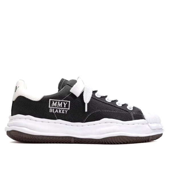 Maison Mihara Blakey OG Sole Embossed Leather Lowtop Black Sneakers