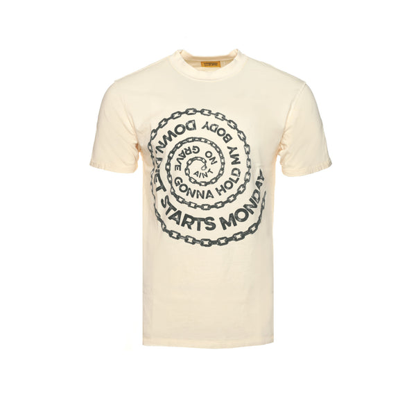 Diet Starts Monday "Spiral Chain" Men's White Graphic Tee - SIZE Boutique