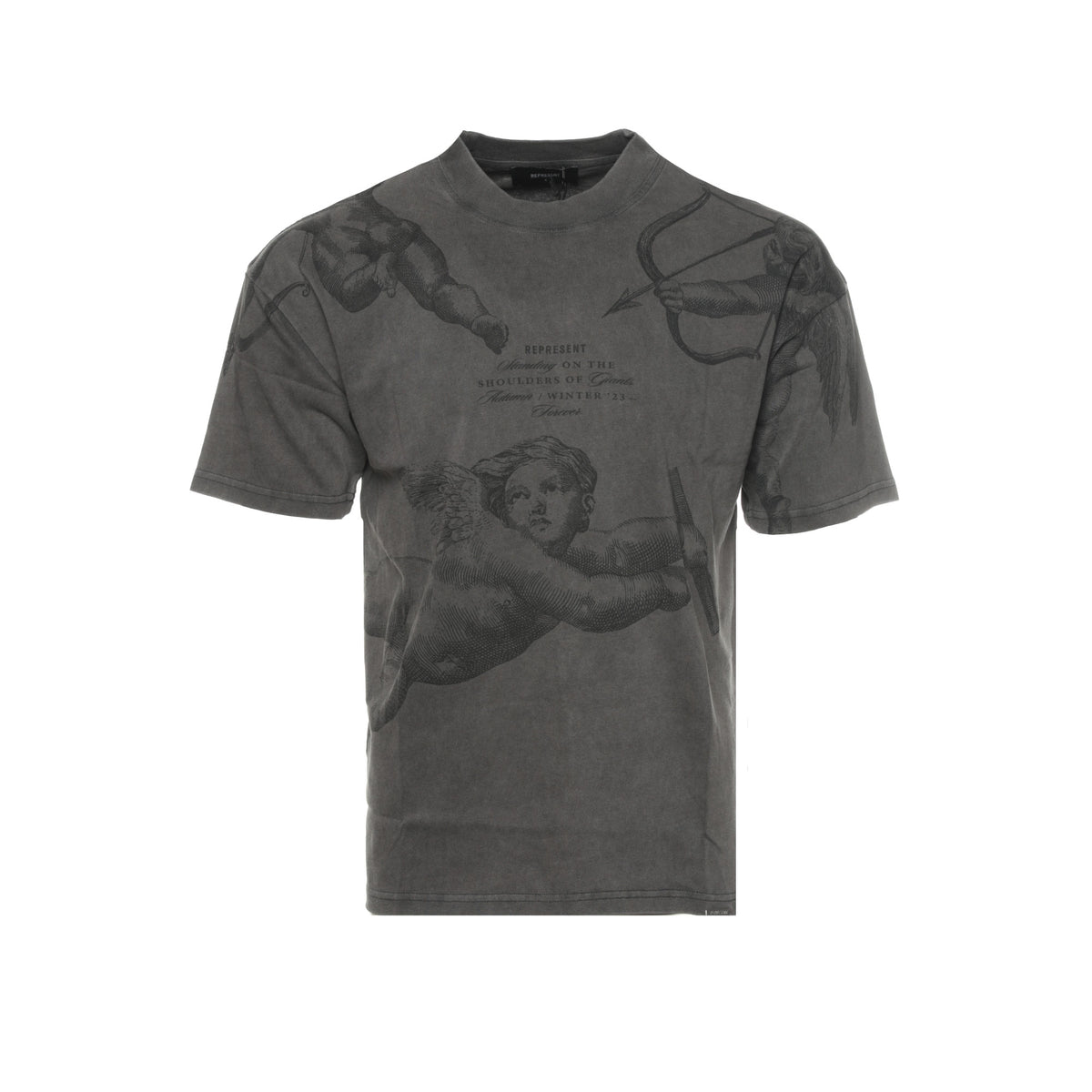 Represent Clo. "Cherub Allover" Men's Grey Tee - SIZE Boutique