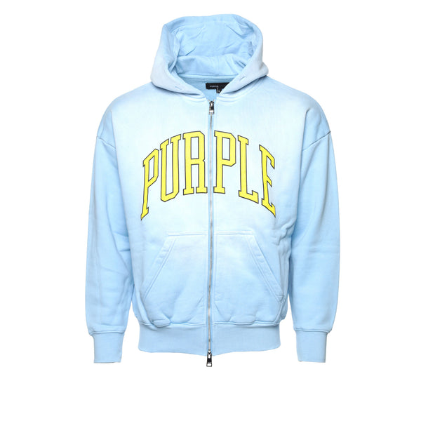 Purple Brand Collegiate Men's Zip Up Hoodie - SIZE 