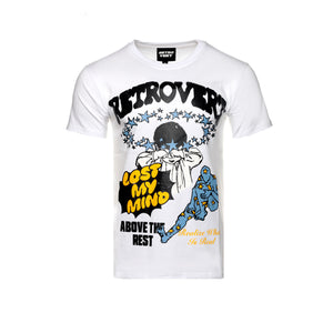 Retrovert "Cry Baby" Men's White / Blue SS Graphic Tee