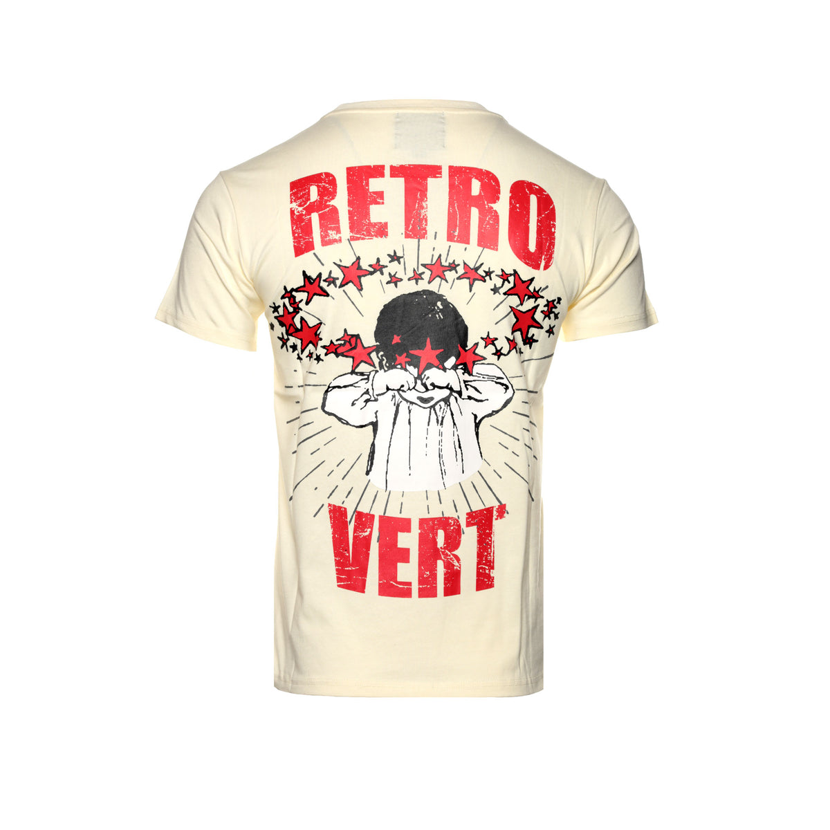 Retrovert "Cry Baby" Men's Beige / Red SS Graphic Tee