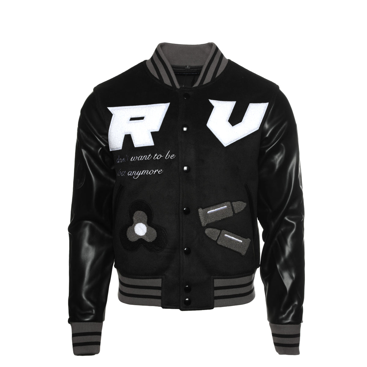 Retrovert "Darkness" Men's Varsity Jacket - SIZE Boutique