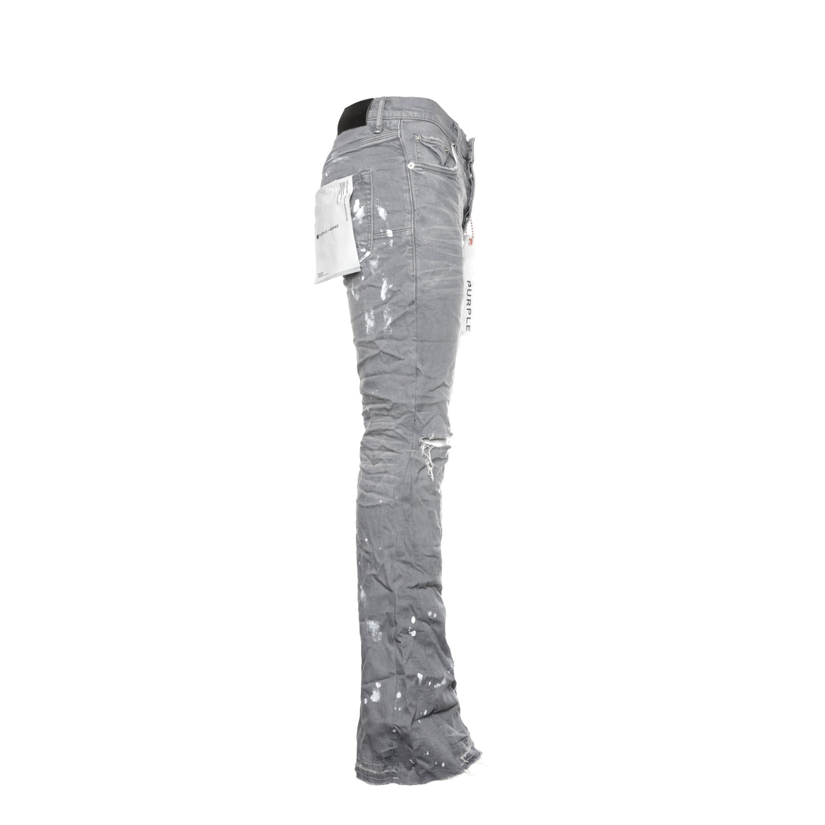 Purple Brand Double Panels Flare Men's Grey Jeans - SIZE Boutique