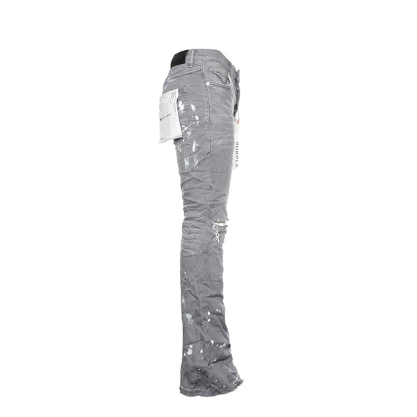 Purple Brand Double Panels Flare Men's Grey Jeans - SIZE Boutique