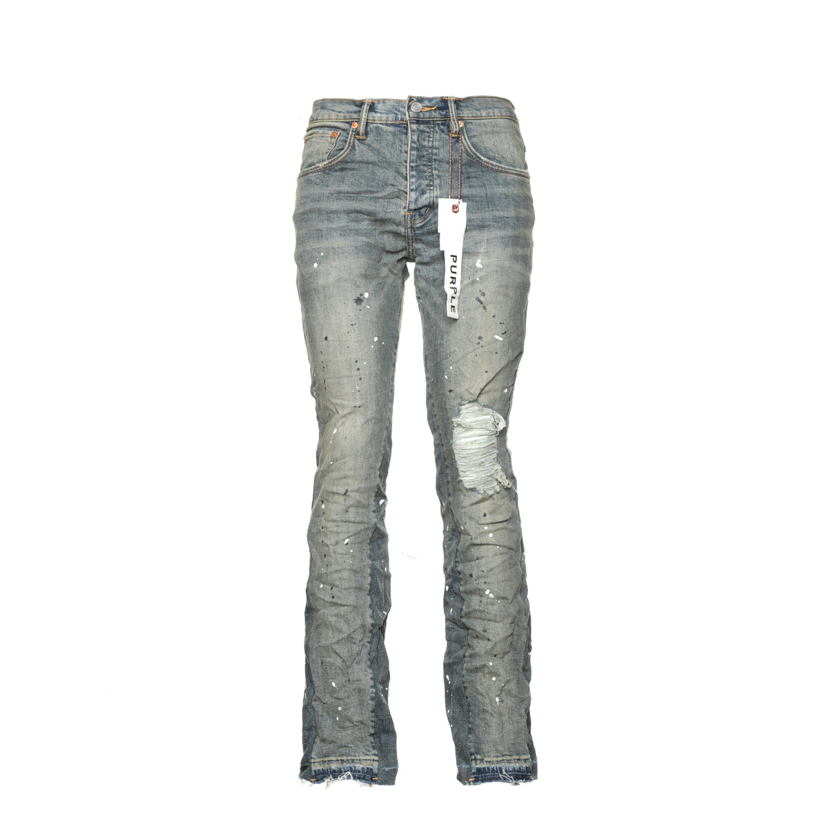 Purple Brand Double Panels Flare Men's Mid Indigo Jeans - SIZE Boutique