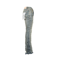 Purple Brand Double Panels Flare Men's Mid Indigo Jeans - SIZE Boutique