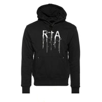 RtA Brand Dion Watercolor Men's Black Hoodie - SIZE Boutique