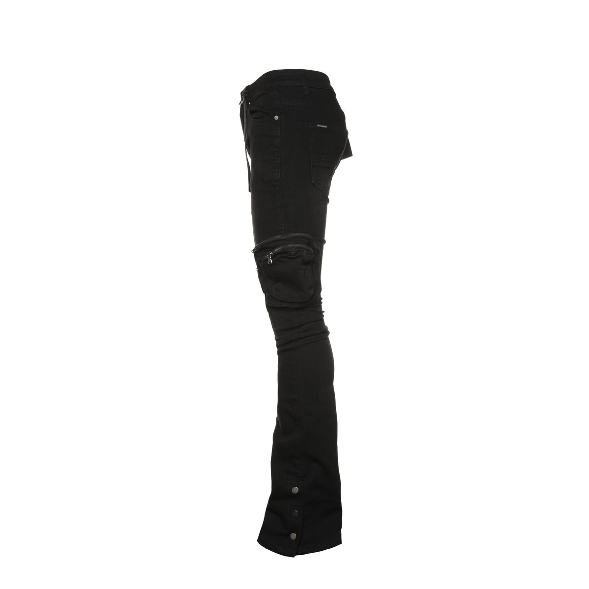 Serenede "Dua" Men's Stacked Black Jeans - SIZE Boutique