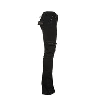 Serenede "Dua" Men's Stacked Black Jeans - SIZE Boutique