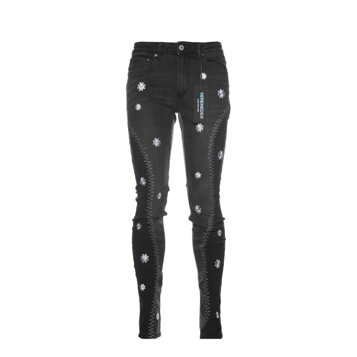Serenede "Eden" Black Men's Skinny Jeans - SIZE Boutique