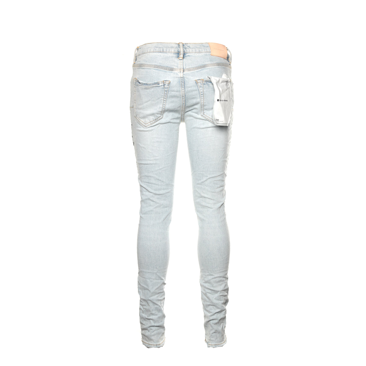 Purple Brand Denim P001 "Flock Painted Wordmark" Men's Skinny Jeans - SIZE Boutique