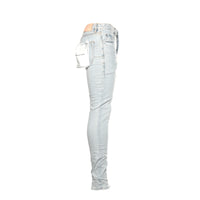 Purple Brand Denim P001 "Flock Painted Wordmark" Men's Skinny Jeans - SIZE Boutique
