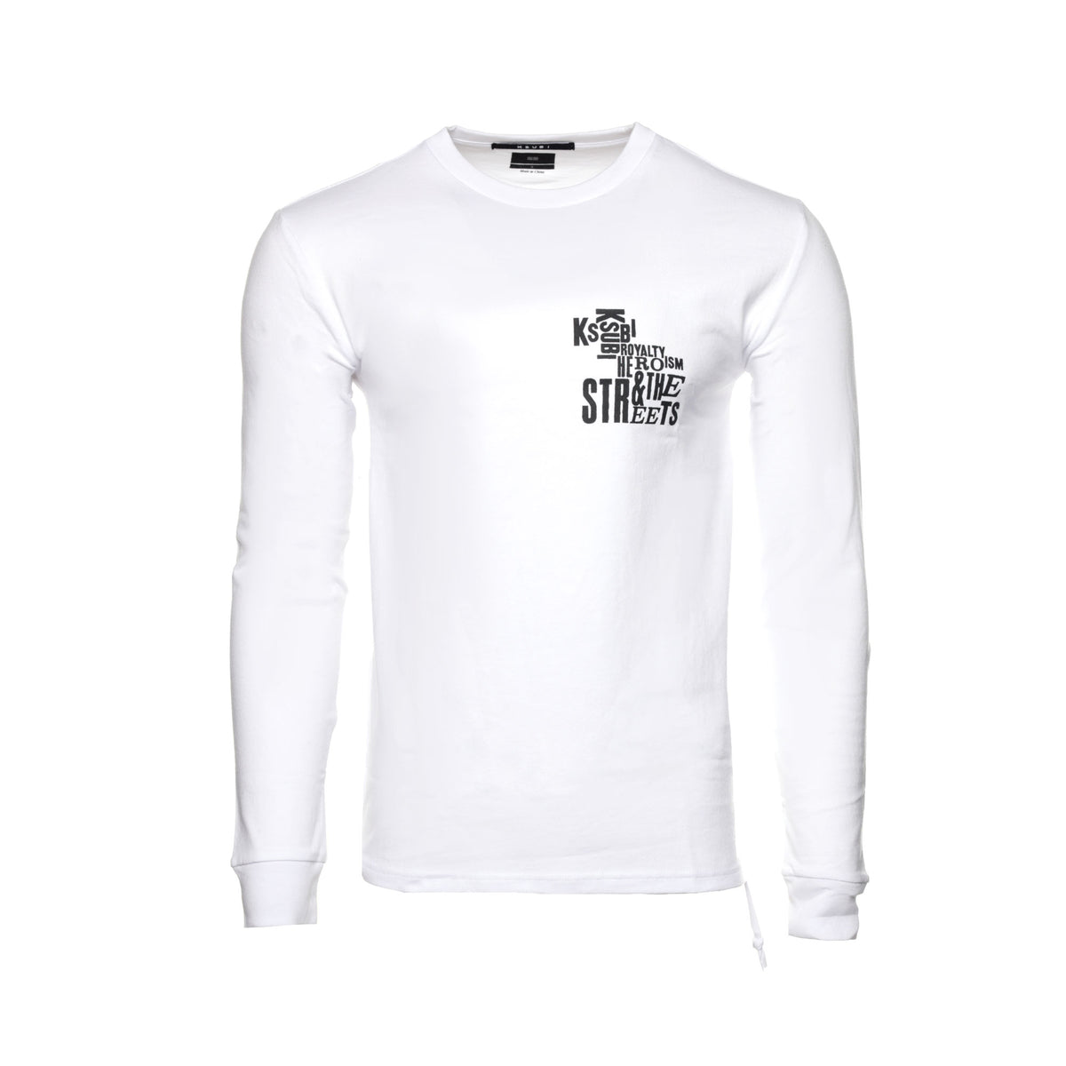 Ksubi "Graff" Kash Men's LS Graphic Tee White - SIZE Boutique