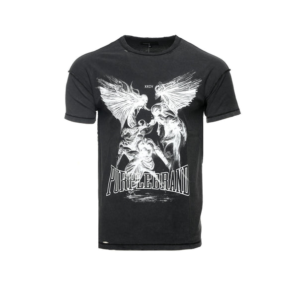 Purple Brand "Fight" Men's Black SS Tee - SIZE Boutique