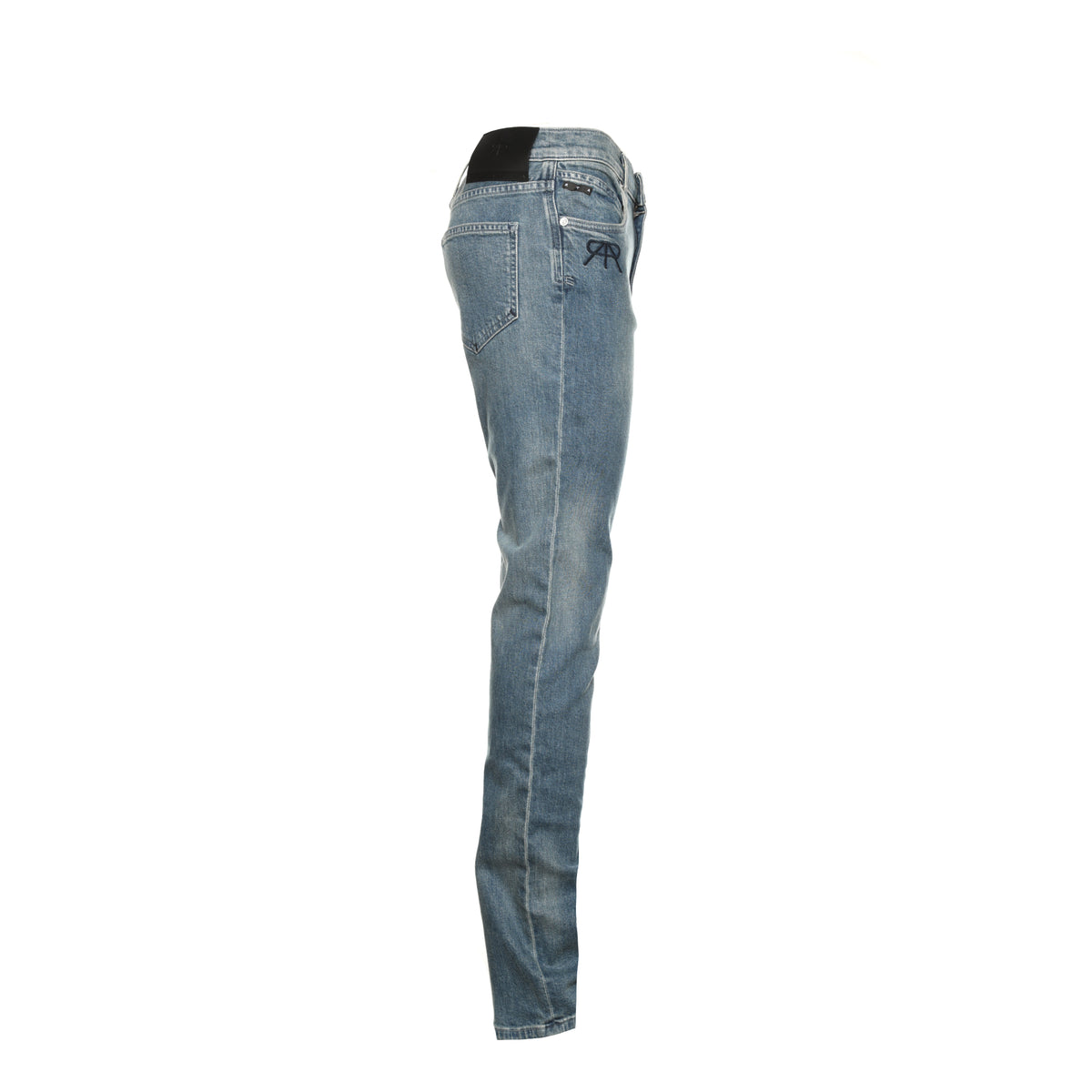 RtA Embroidered Logo Men's Slim Fit Blue Jeans