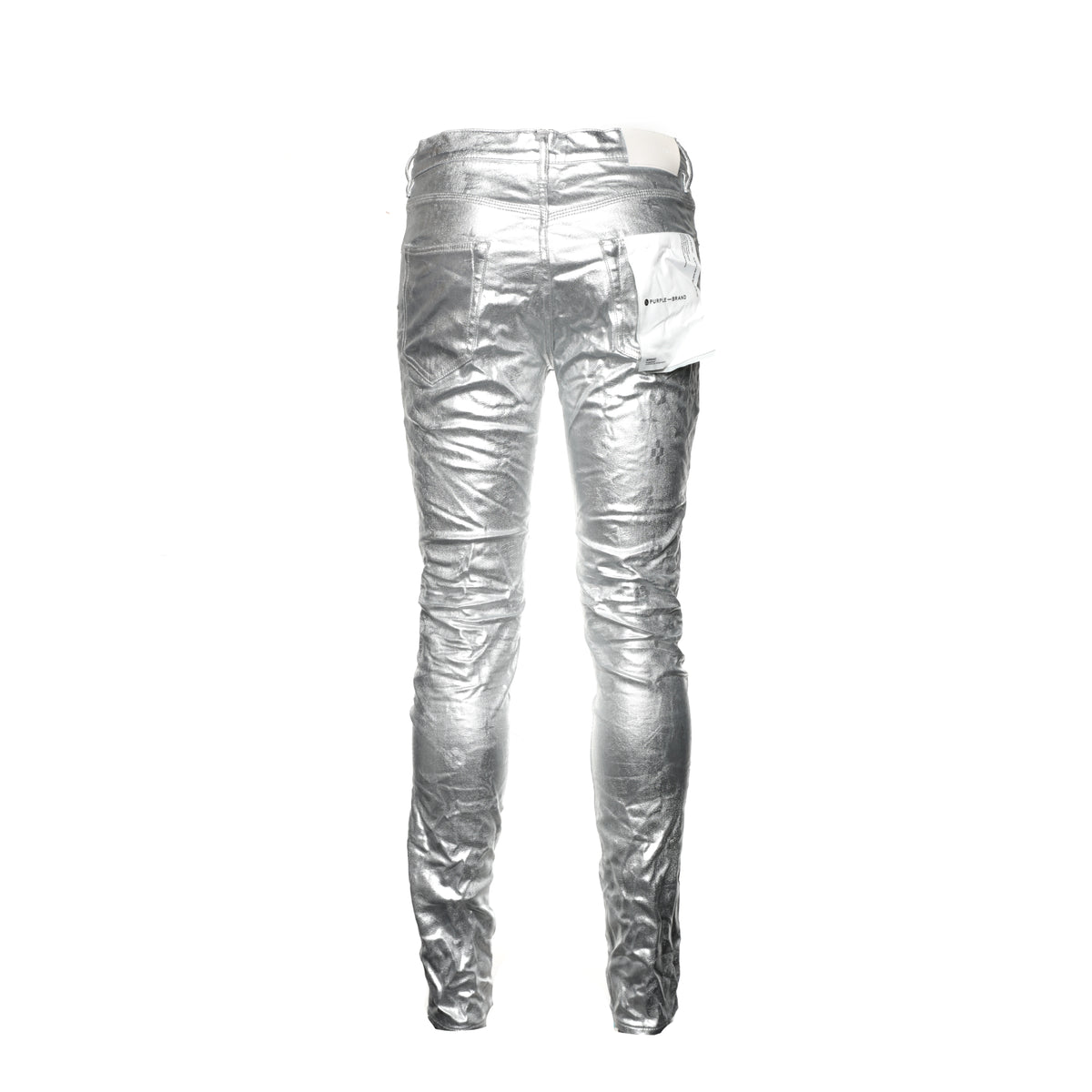 Purple Brand Metallic Monogram Silver Men's Jeans - SIZE Boutique