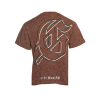 Godspeed "Microdose" Men's Oversized SS Graphic Tee Brown - SIZE Boutique