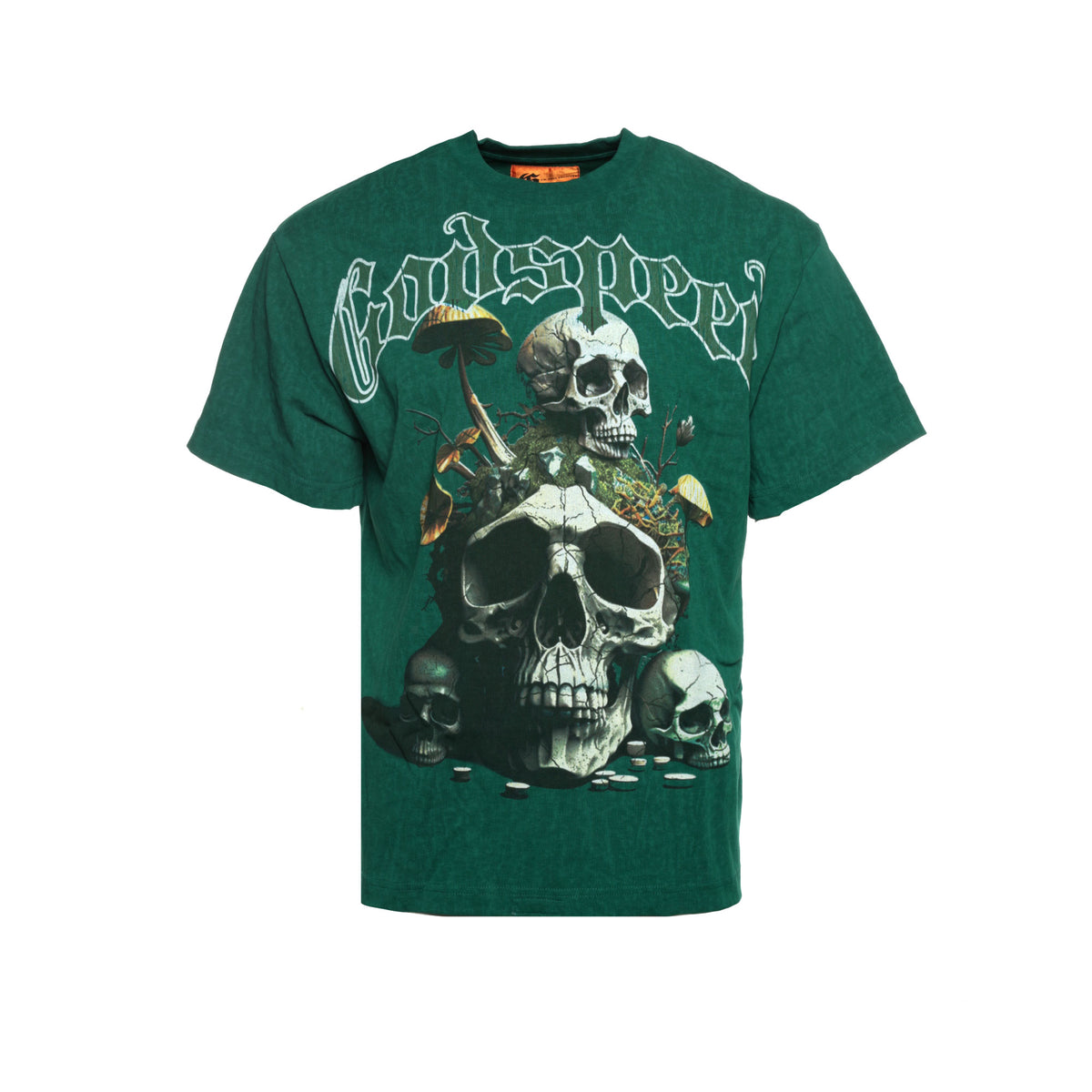 Godspeed "Microdose" Men's Oversized SS Graphic Tee Green - SIZE Boutique