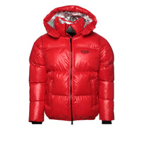 Purple Brand Nylon Down Men's Red Puffer Jacket - SIZE Boutique