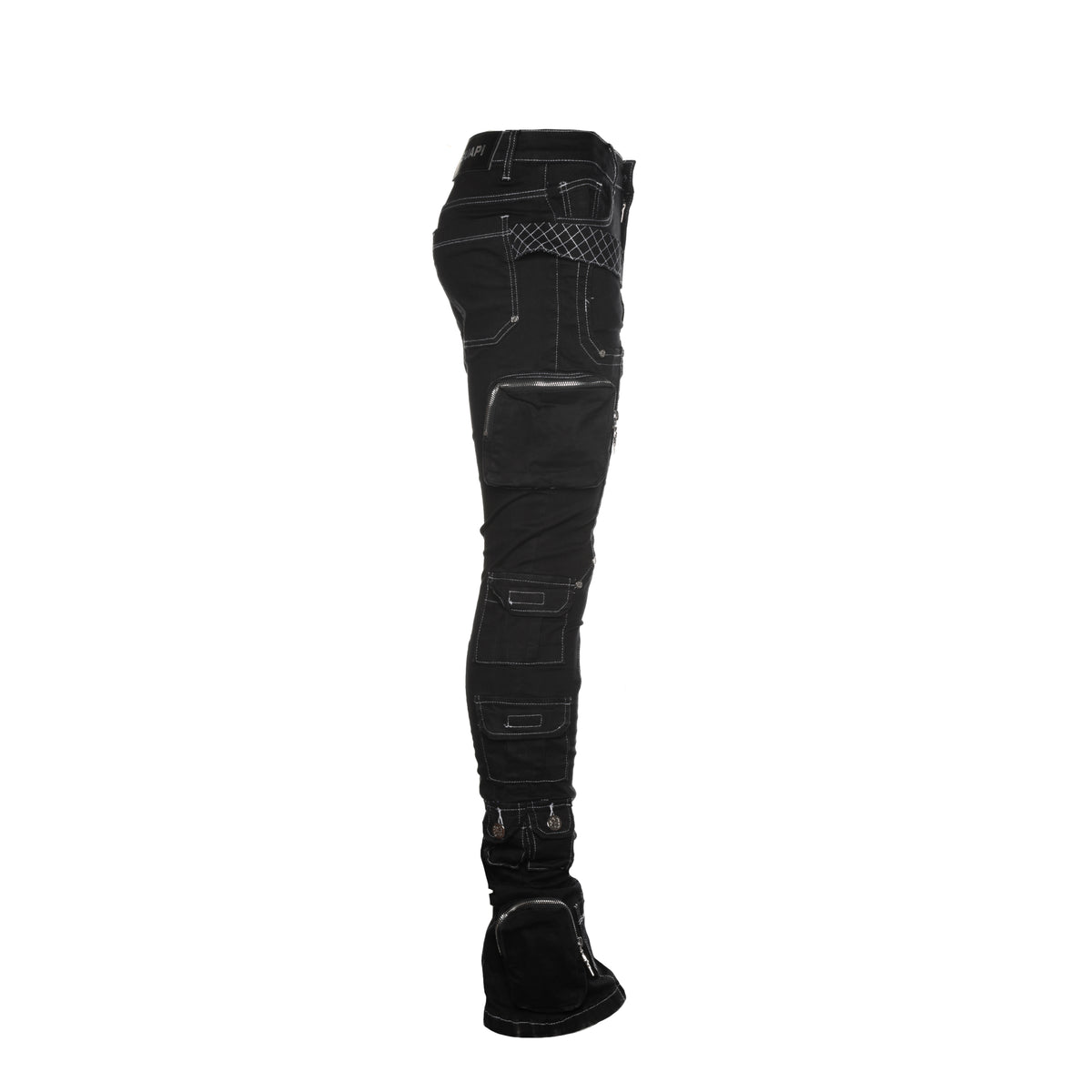 Guapi Obsidian Black Contrast Men's Cargo Pants - SIZE Boutique