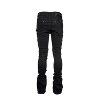 Guapi Obsidian Black Laser Men's Stacked Jeans - SIZE Boutique