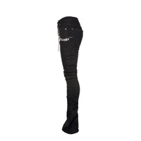 Guapi Obsidian Black Laser Men's Stacked Jeans - SIZE Boutique