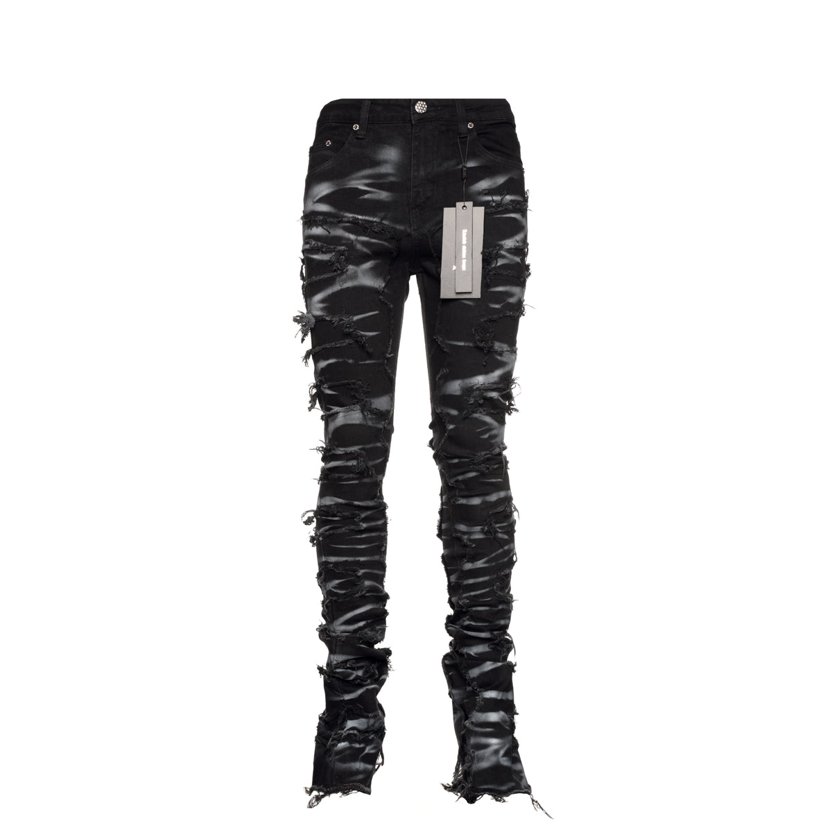 Guapi Obsidian Black Smoke  Men's Stacked Jeans - SIZE Boutique