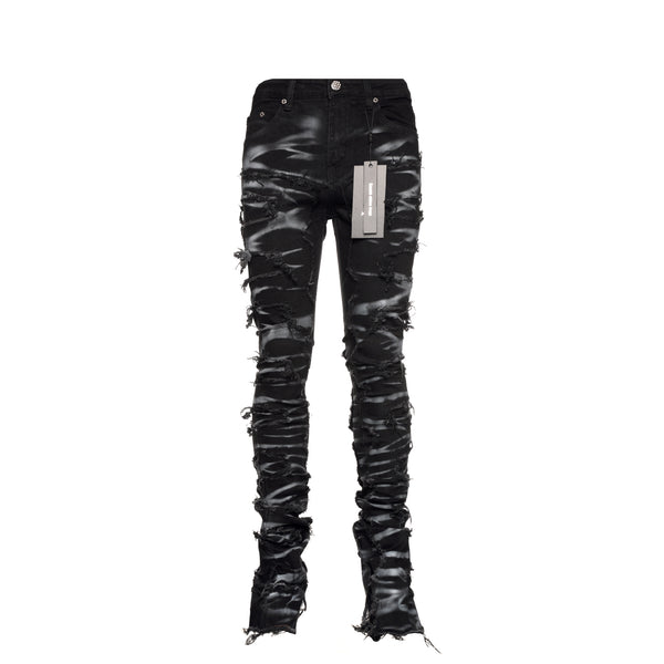 Guapi Obsidian Black Smoke  Men's Stacked Jeans - SIZE Boutique
