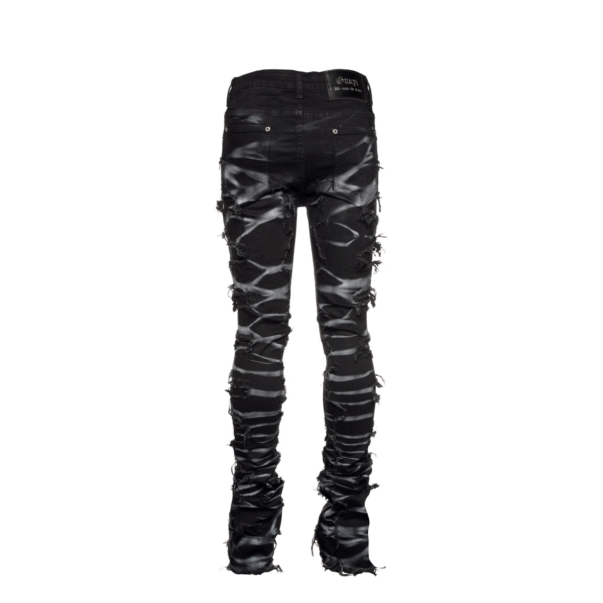 Guapi Obsidian Black Smoke  Men's Stacked Jeans - SIZE Boutique