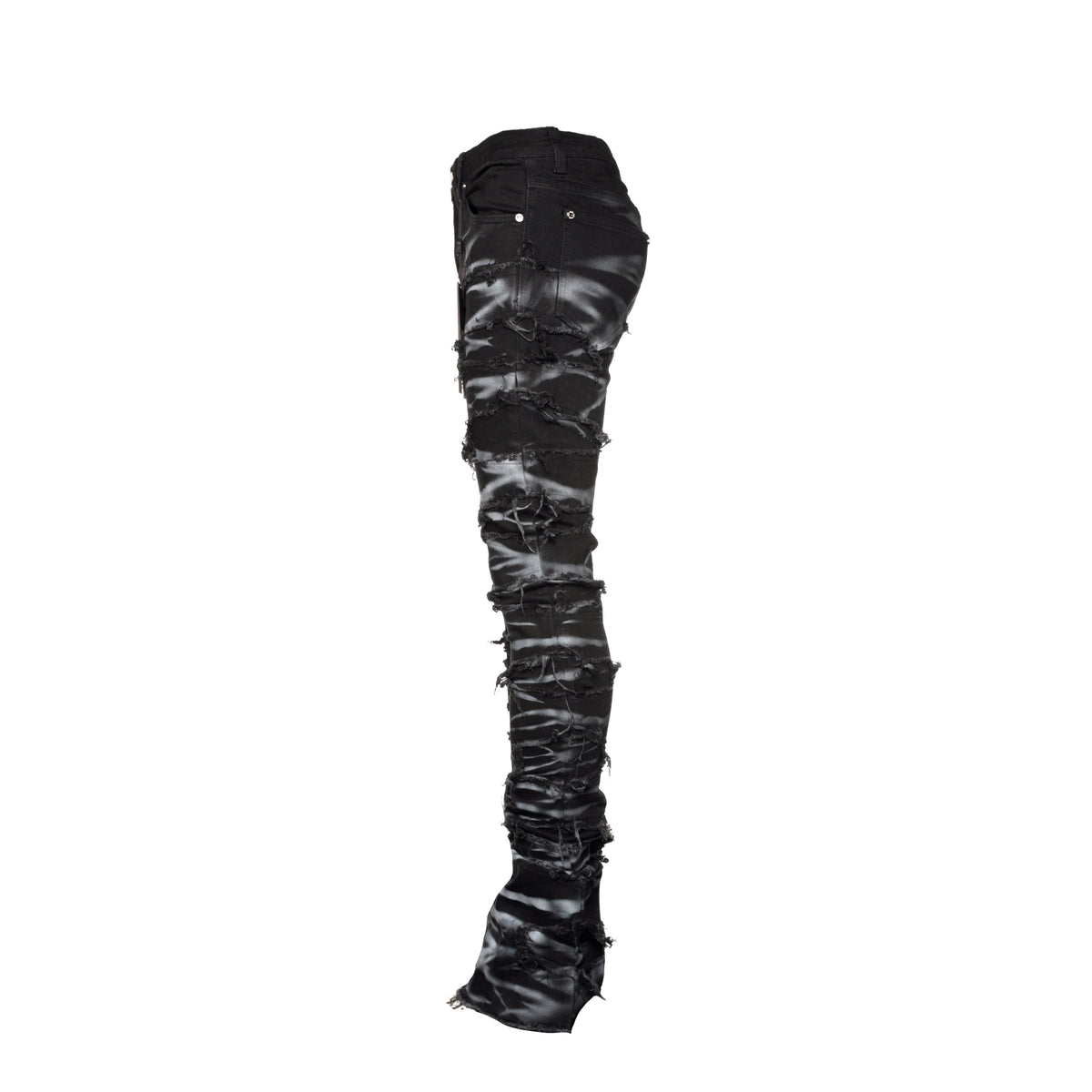 Guapi Obsidian Black Smoke  Men's Stacked Jeans - SIZE Boutique