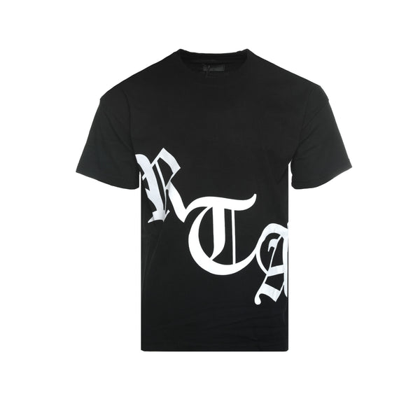 RtA Brand Old English Men's SS Black Logo Tee - SIZE Boutique