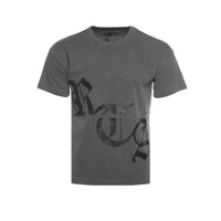 RtA Brand Old English Men's SS Charcoal Logo Tee - SIZE Boutique