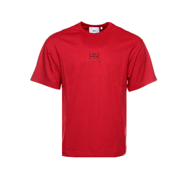 RtA Ovresized Logo Men's SS Tee Cherry  - SIZE Boutique