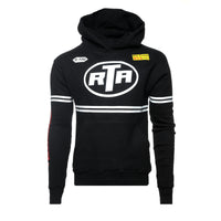 RtA Dion Black Racing Stripe Men's Hoodie - SIZE Boutique
