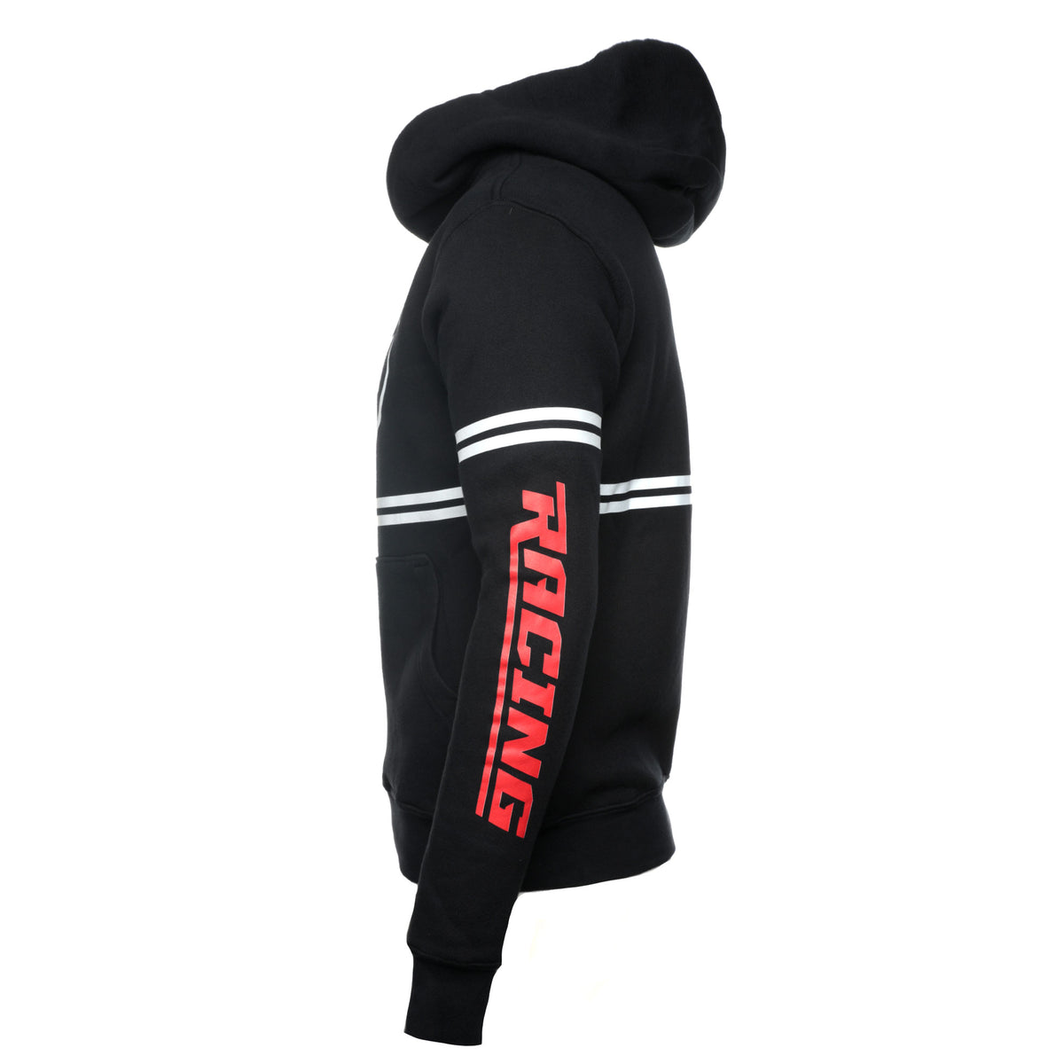 RtA Dion Black Racing Stripe Men's Hoodie - SIZE Boutique