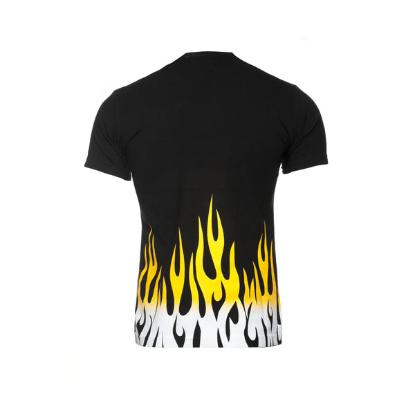  RtA Santos Black with Flames Men's SS Tee - SIZE Boutique