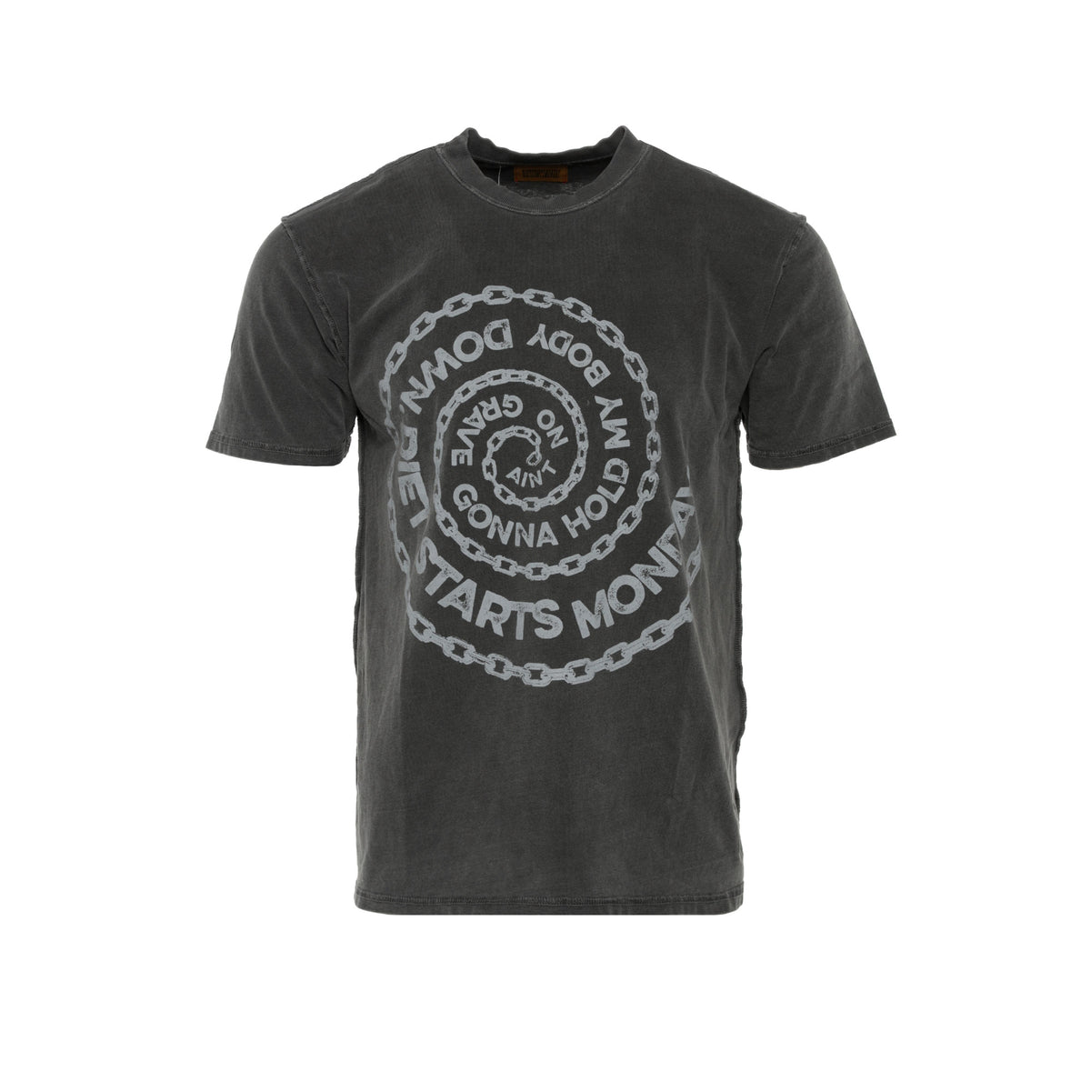 Diet Starts Monday "Spiral Chain" Men's Black Graphic Tee - SIZE Boutique