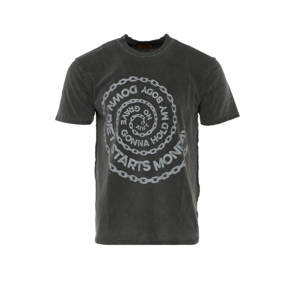 Diet Starts Monday "Spiral Chain" Men's Black Graphic Tee - SIZE Boutique