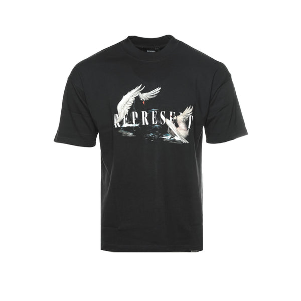 Represent Clo. "Swan" Men's Black SS Tee - SIZE Boutique