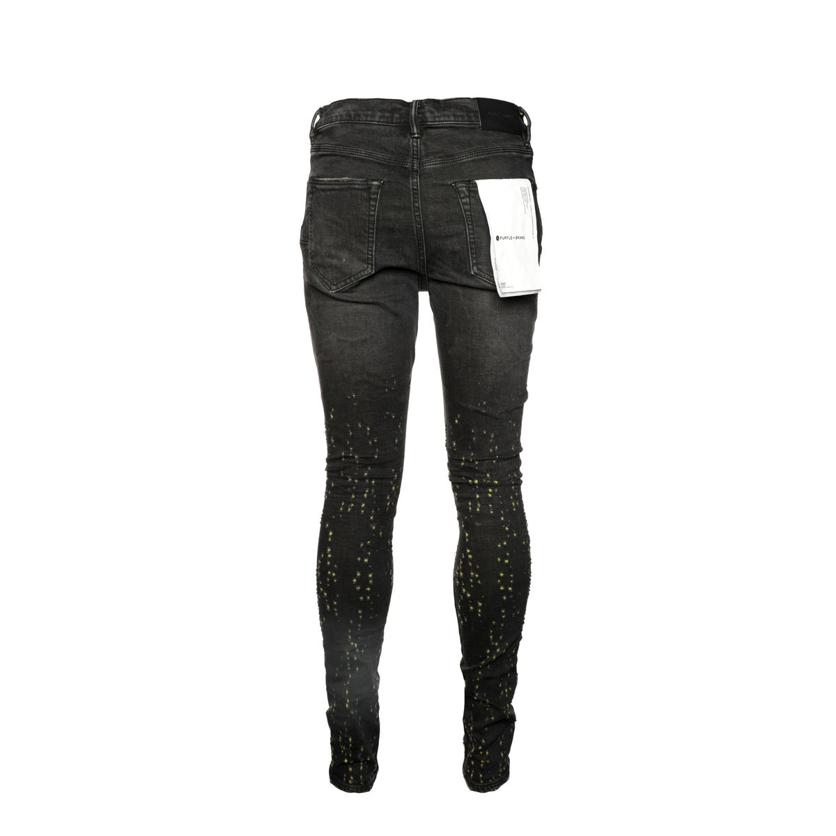 Purple Brand Denim "Yellow Color Weft Buckshot" Black Jean - SIZE Boutique