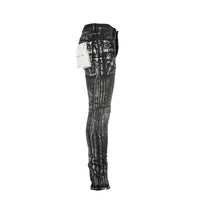 Purple Brand P001 Black Wash Silver Oil Coated Men's Jean. 