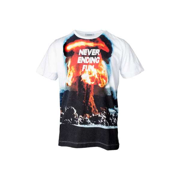 Tim Coppens Mesh Hem Graphic "Explosion" T-Shirt