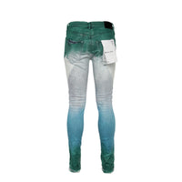 Purple Brand Light Indigo Multi Colored Coated Diagonal Jeans